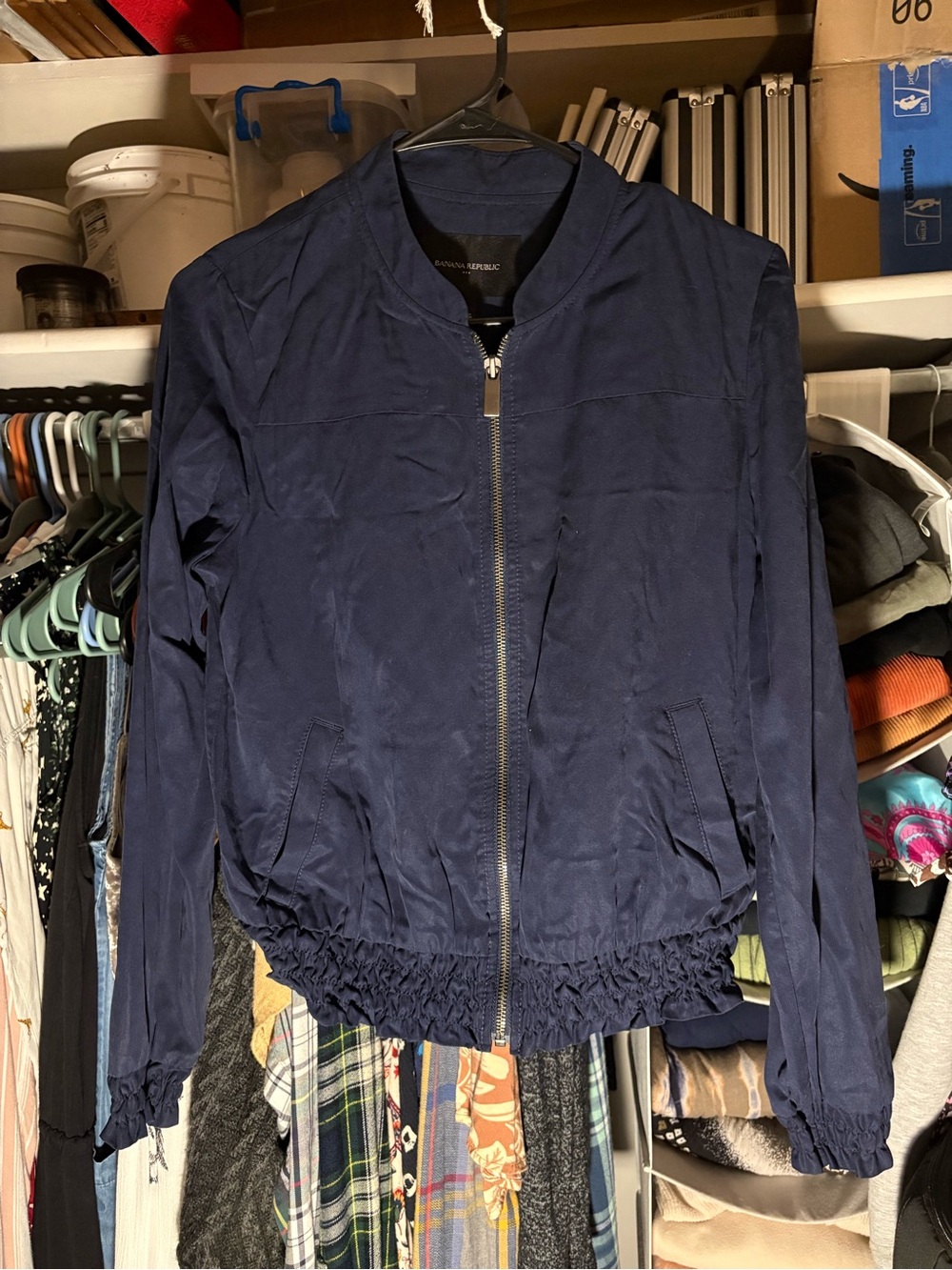 Banana Republic Navy Blue Bomber Jacket